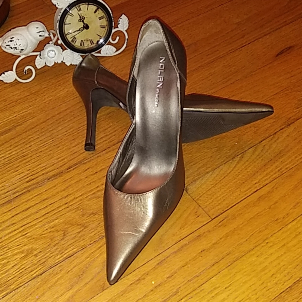 Nolan by Glory Sz-10 Metallic Silver-Copper